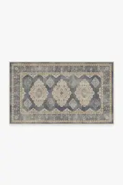 90' x 150' | Machine Washable Runner Rug | Kid & Pet Friendly | Indoor Rug | Maxine Dusk Blue Flatwoven Rug | Ruggable