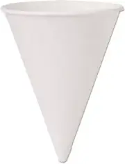 SOLO Cup Company 4BR-2050 200 Piece Cone Water Cups, 4 Oz, White, Gray