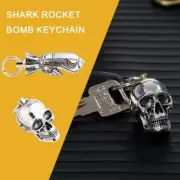 Shark Rocket Bomb Keychain, Skull Bottle Keychain, Skull Keychain Hot .