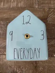 Blue Ceramic Clock MISSING HANDS