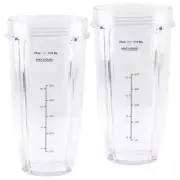 2 Pack 24 oz Cup Replacement Part 483KKU486 for Nutri Ninja BL480 BL640 CT680