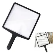 Full Page Magnifying Glass for Reading, 3X Large Square Handheld Fresnel Magn...