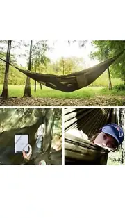 Double Camping Hammock With Carabiners And Straps Ultra Strong Lightweight