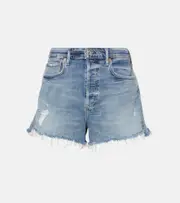 [Citizens of Humanity] Citizens of Humanity Marlow distressed denim shorts 25 blue