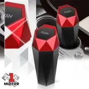 Auto Car Mini Portable Compact Cup Holder Trash Bin Garbage Can Black/Red 0.5L