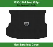 Lloyd Luxe Cargo Carpet Mat for 1955-1964 Jeep Willys w/Jeep Grill Logo (for: Jeep)