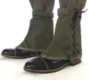 Vintage Military Surplus Gaiters Canvas Hiking Boot Leg Outerwear Un-Issued Army