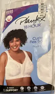 Playtex 18 Hour Easier On Front-Close Wirefree Bra Flex Back Women Comfort Strap