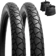 NEW YUNSCM 2-PCS 26" E-Bike Fat Tires 26x3.0/76-559 60TPI and 26" Fat Bike Tubes