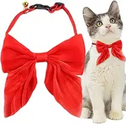 Dog Collar with Bow,Comfortable Pet Collar | Puppy Collar with Bell and Bow Tie, Soft Adjustable Cat Collar with Buckle for Daily, Festival
