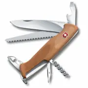 Victorinox Swiss Army Ranger Wood 55 Large Pocket Knife - Walnut 38020