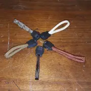 5 Pack Brown Paracord Zipper Pulls for Backpacks Jackets Luggage Survival Kits