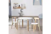 Keezi 3PCS Kids Table and Chairs Set Activity Toy Play Desk