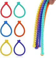 Sensory Fidget Noodles Toy, Sensory Noodles Fidget Toy, Various Textures & Colours, Stress Relief Sensory String Toy for Children and Adults, Pack of 6
