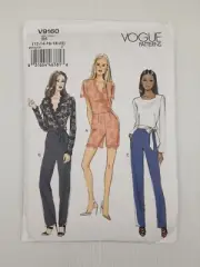 Vogue Sewing Pattern 9160 V9160 Misses Jumpsuit 3 styles Belt Size 12-20 NEW