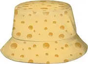 [Shuwekk] Funny Food Bucket Hat,Ramen Hot Dog Baked Beans Cheese Pattern Bucket Hats Sun Cap Packable Fisherman Hat