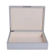Addison Ross High Gloss Lacquer Box with Silver - Large