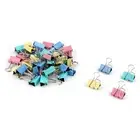 Home Office Metal Photo File Paper Mini Binder Clips Assorted Color 40pcs
