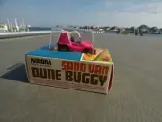 AFX AURORA THUNDER JET Flamethrower PINK SAND VAN DUNE BUGGY HO SLOT CAR SEALED