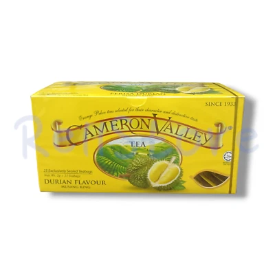 Cameron Valley Durian Flavour Tea 25 Bags | Highland Orange Pekoe Malaysia