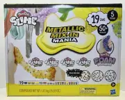 Play-Doh Slime & Foam Metallic Mix-In Mania Set 19 Cans 5 Textures 50+ Mix-ins