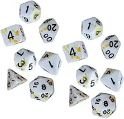 Toyvian 14pcs Dice Set Dice Entertainment Supplies Board Game Props Game Props Acrylic