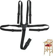 Baby Harness Seat Belt,Universal 5 Point Harness Baby Seat Belt,Adjustable,for High Chair/Pushchair/Stroller, Full Protection Child Kid,Black