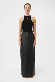 Nora Rib Logo Tank in Black - C&M |CAMILLA AND MARC® Official