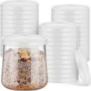 24 Pcs Yogurt Container Lids Replacement Compatible with Oui Yogurt Jars