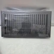 Madelyn Carter Black Contemporary Floor/Wall Vent Cover (Cast Aluminum) 6" x 12"