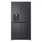 LG 636L French Door Fridge with Non-Plumbed Ice and Water Dispenser Matte Bla...