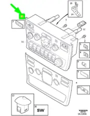 VOLVO XC90 MK1 Climate Heater Control Panel 31346603 NEW GENUINE
