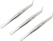 London College Tweezer with Locking – 15.7 cm – Set of 3 | Precision Stainless Steel Tweezers – AE-3630