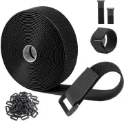 5M Hook and Loop Cable Straps 5CM Wide Fastening Securing Straps