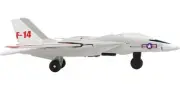 Grumman F-14 Tomcat Fighter Aircraft Gray with Red Stripes United States Navy