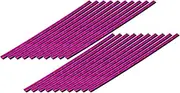 Hihaha Air Vent Decoration Strip/for All Straight Air Vent Outlet for Car Interior Air Vent Decoration Strip/Durable ABS Chrome Plating / 20 Pcs Pink