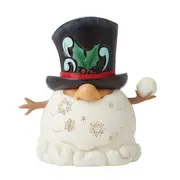 Jim Shore Heartwood Creek Gnome Snowman with Snowball