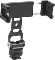 Vsenkes Manbily Phone Tripod Mount 1/4 Thread with Cold Shoe Easy to Use Multifunction Universal Phone Stand 360 Adjustable for Plane