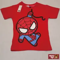 在飛比找PChome24h購物優惠-【AMERO】男女款 圓領短袖T恤 Ｑ版蜘蛛人印花 情侶裝 