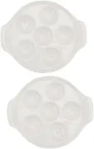 UTHCLO 2Pcs Snail Baking Dish Practical Conch Barbecue Pan for Home Restaurant Use Easy to Clean Non Rusting for Baking Serving Snails