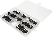 FELTECHELECTR Storage Box 200pcs Self Tapping Pocket Hole Screws Cross Type Made of Carbon Steel Easy to Install for Home Kitchen