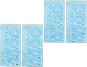 4-pc Quilling Tool Set Molds Deckle Abs DIY Paper Craft Tools for Quick Easy Half-Sphere Shapes