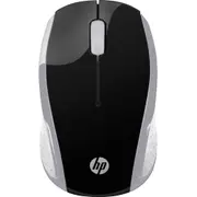 HP Wireless Mouse 200 2.4GHz 3 Bottons USB Wireless 2xAAA 1000 dpi Up to 12M Battery Life Dongle all-day comfort design Black/Silver 2HU84AA