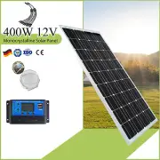 12V 400W Solar Panel Kit Mono Fixed Caravan Camping Battery Charging Controller