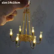 Doll House Miniatures Luxury Vintage Ceiling Light 1/6 Scale Multi-head Lamp