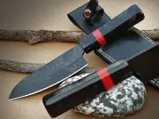 Deba Knife Custom Handmade Damascus Steel Blade