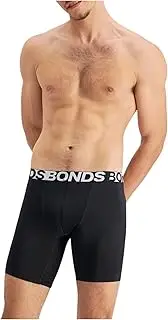 [Generic] 3 x Mens Active Everyday Long Trunks Black Underwear
