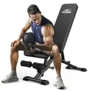 Weight Bench, Adjustable Strength Training Bench for Full Body Workout with