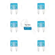 15A Amp 6x Mini Blade Fuse APM ATM Motorcycle Automotive Trip Spade Set Kit