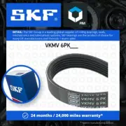 6 Rib Multi V Drive Belt fits MG MGZT 2.5 01 to 05 25K4F SKF PQS101210EVA New